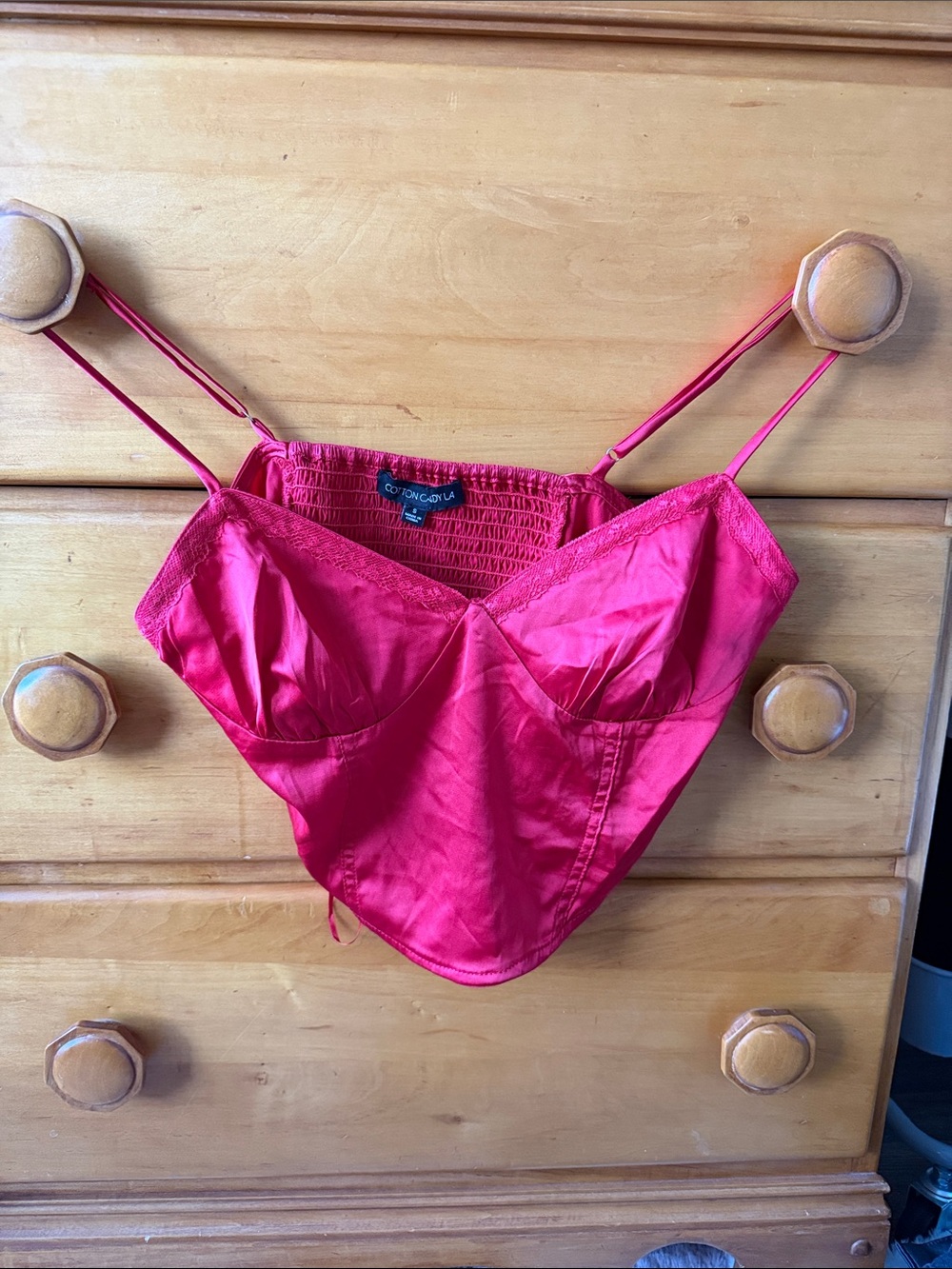 Cotton Candy LA Red Top
